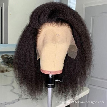 naturelle kinky straight vrai humaine cheveux bresilienne long lace front wigs perruque dentelle cheveux humain